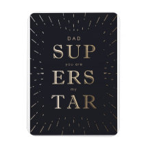 Faux guld foil pappa är superstjärna fars dag