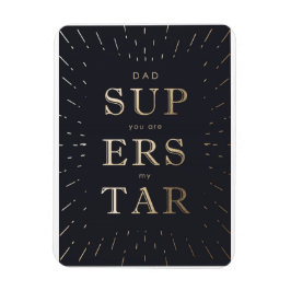 Faux guld foil pappa är superstjärna fars dag magnet