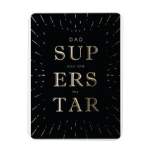 Faux guld foil pappa är superstjärnig fars dag mag