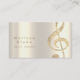 Faux guld foil treble visitkort