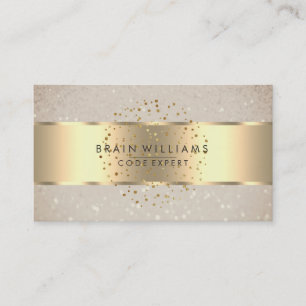 Faux Guld Foil Webben Professionell Minimal Elegan Visitkort