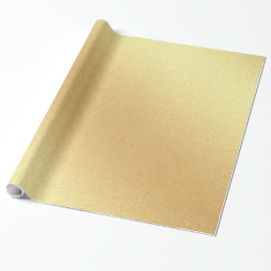 Faux Guld Glitter Elegant Modern Golden Glossy Presentpapper