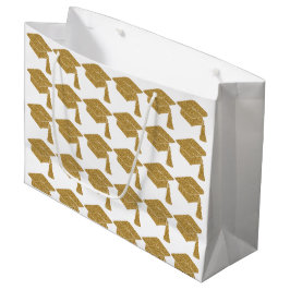 Faux Guld Glitter Grad Cap Studenten