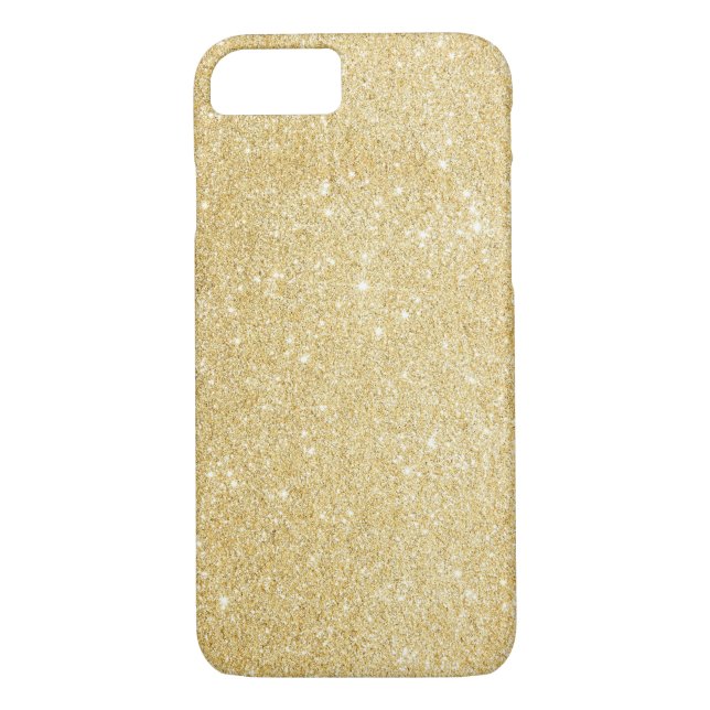 Faux Guld Glitter iPhone 7 fodral Case-Mate iPhone Skal (Baksida)