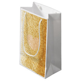 Faux Guld Glitter med hjärta