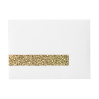 Faux Guld Glitter Photo Etikettband