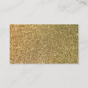 Faux Guld Glitter Photo Visitkort