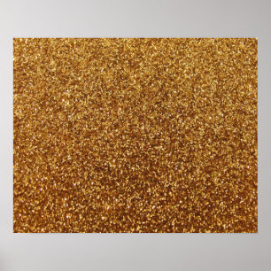 Faux Guld glitter Poster