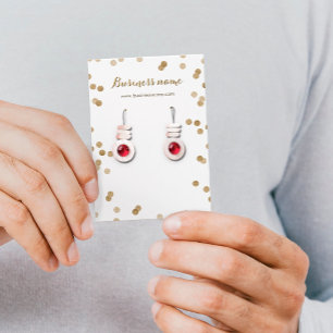 Faux Guld Glitter-prickar Bakgrundskort Visitkort