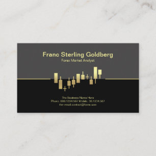 Faux Guld Lagrar Exchange Graph Guld Trading Visitkort