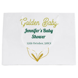 Faux guld leafy grönt forest enchantedbaby dusch