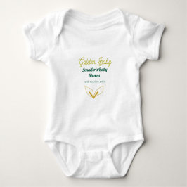 Faux guld leafy grönt forest enchantedbaby dusch t shirt