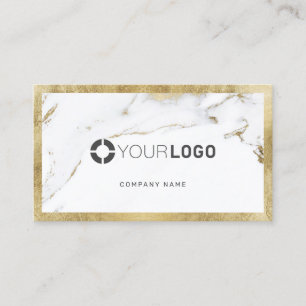 Faux guld marble anpassningsbar company logotyp pr visitkort
