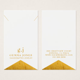 Faux Guld Metallic Foil Visitkort