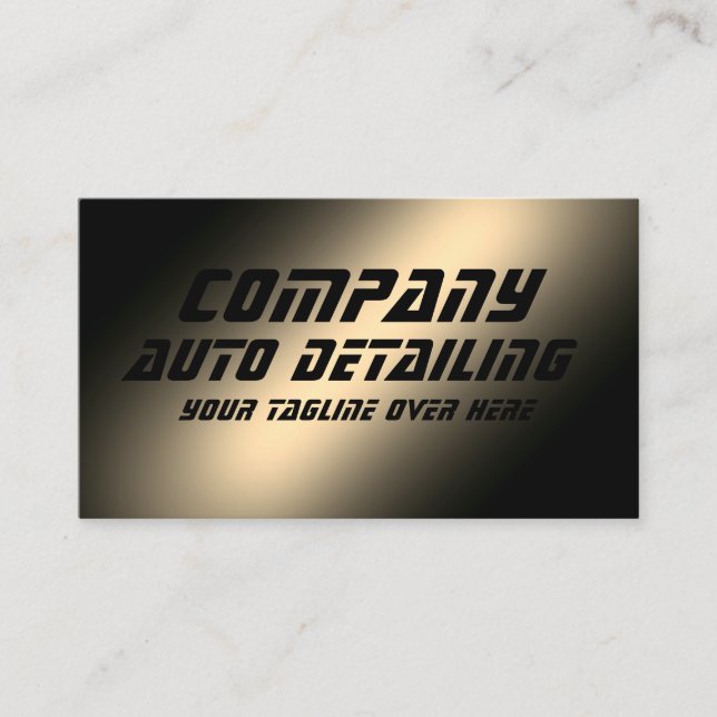 Faux guld metalliskt affärskort visitkort (Framsida)