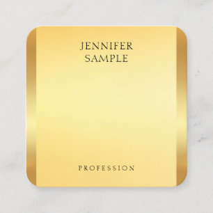 Faux Guld Modern Elegant Glamoral mall Fyrkantigt Visitkort