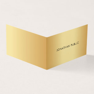 Faux Guld Modern Minimalist Elegant-mall Visitkort