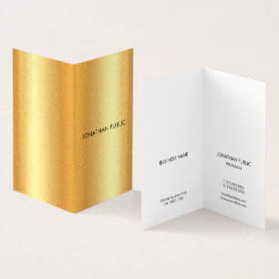 Faux Guld Modern Minimalist Elegant Professionell Visitkort