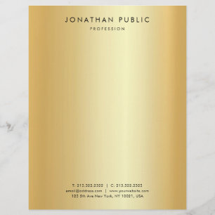 Faux Guld Modern minimalistisk enkel Professionell Brevhuvud