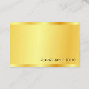 Faux Guld Modern Professionell Elegant enkel Visitkort
