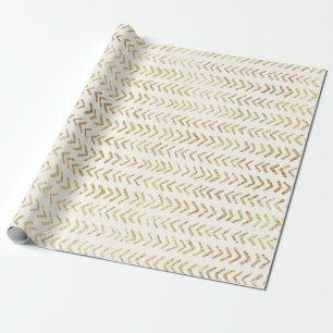 Faux guld-pilen mönster presentpapper