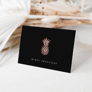 Faux Guld Pineapple (tackeskort) OBS Kort