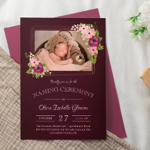 Faux Guld Ramar Burgundy Naming Ceremony