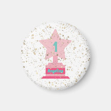 Faux Guld Rosa Teal Trophy Stars Girly Modern Chic