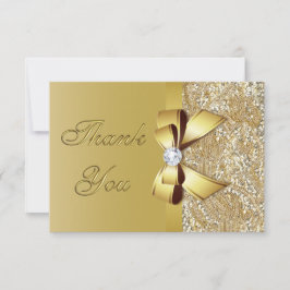 Faux Guld Sequins Bow Diamond Bröllop Tack