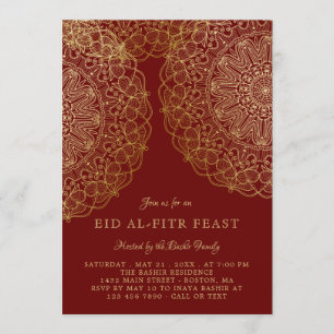 Faux Guld Snöre Elegant Eid Feed Inbjudningar