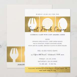FAUX GULD SPOON FORK COOKERY CLASS INBJUDAN MALL