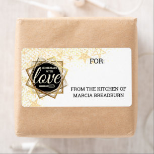 Faux guld stjärna från matpresentens kök fraktsedel