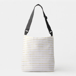 Faux Guld Stripe Elegant Glam Modern Golden Axelväska