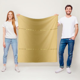 Faux guld struktur glansig metallisk accent fleecefilt