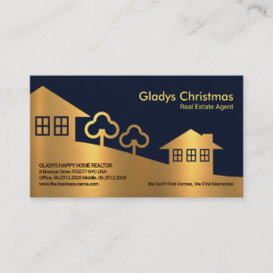 Faux Guld Struktur Home Landscape Real Gods Agent Visitkort