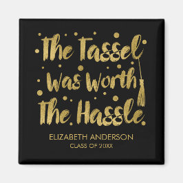 Faux Guld Tassel Studenten Magnet