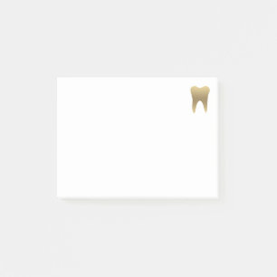 Faux Guld Teeth Dental Post it Notes Post-it Block