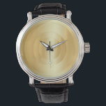 Faux Guld Trendig Glamoral Elegant Template Armbandsur<br><div class="desc">Faux Guld Trendig Glamous Elegant Template EWatch Watch.</div>