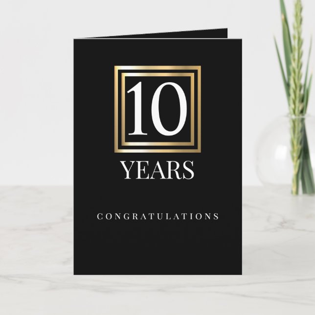 Faux guld UNIVERSAL-personalårskort Kort (Framsida)