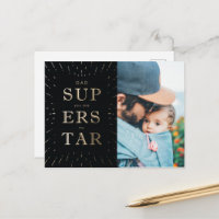 Faux guldfoil Pappa är Superstar Fars dag