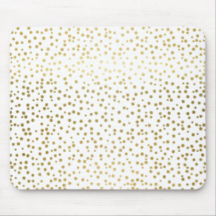 Faux guldfolkonfetti Polka dots Mönster Musmatta