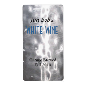 Faux Hammered Metall Home Made Vin-etiketter Fraktsedel