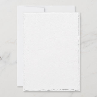 Faux Hand Torn Deckle Kant Baby Shower Inbjudningar