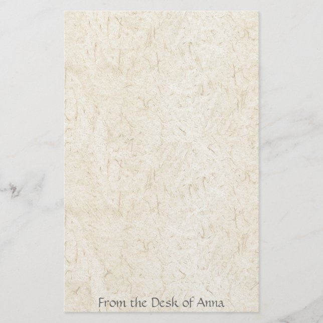 Faux Handmade Papprare handgjorda utseendepapper f Brevpapper (Framsida)