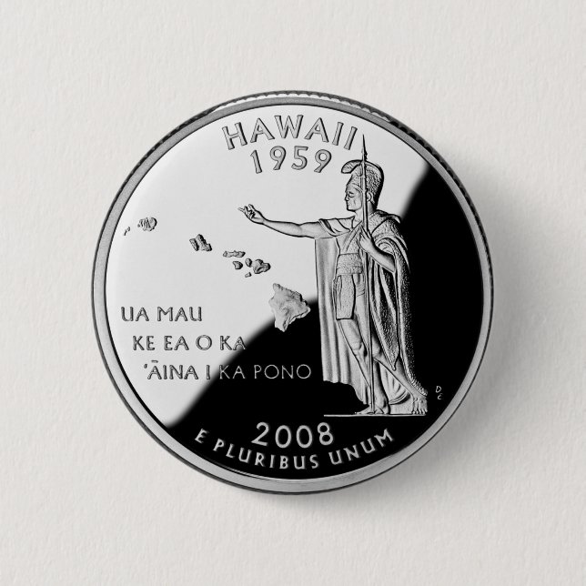 Faux Hawaii State Quarter Knapp (Framsida)