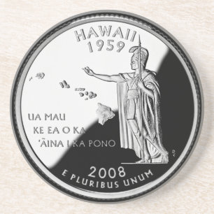 Faux Hawaii State Quarter Underlägg