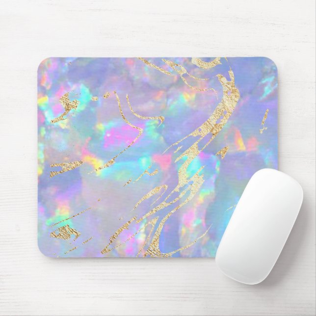 faux holografisk opal musmatta (Med mus)