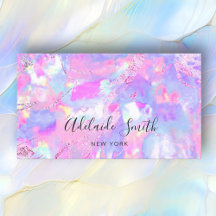 FAUX holografisk opal rosa lila