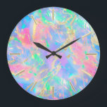 FAUX-holografisk opal Stor Klocka<br><div class="desc">Observera att holografisk effekt inte är verklig,  utan bara simuleras</div>