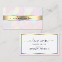 Faux Holografiska & Guld Elegant Beauty Girly